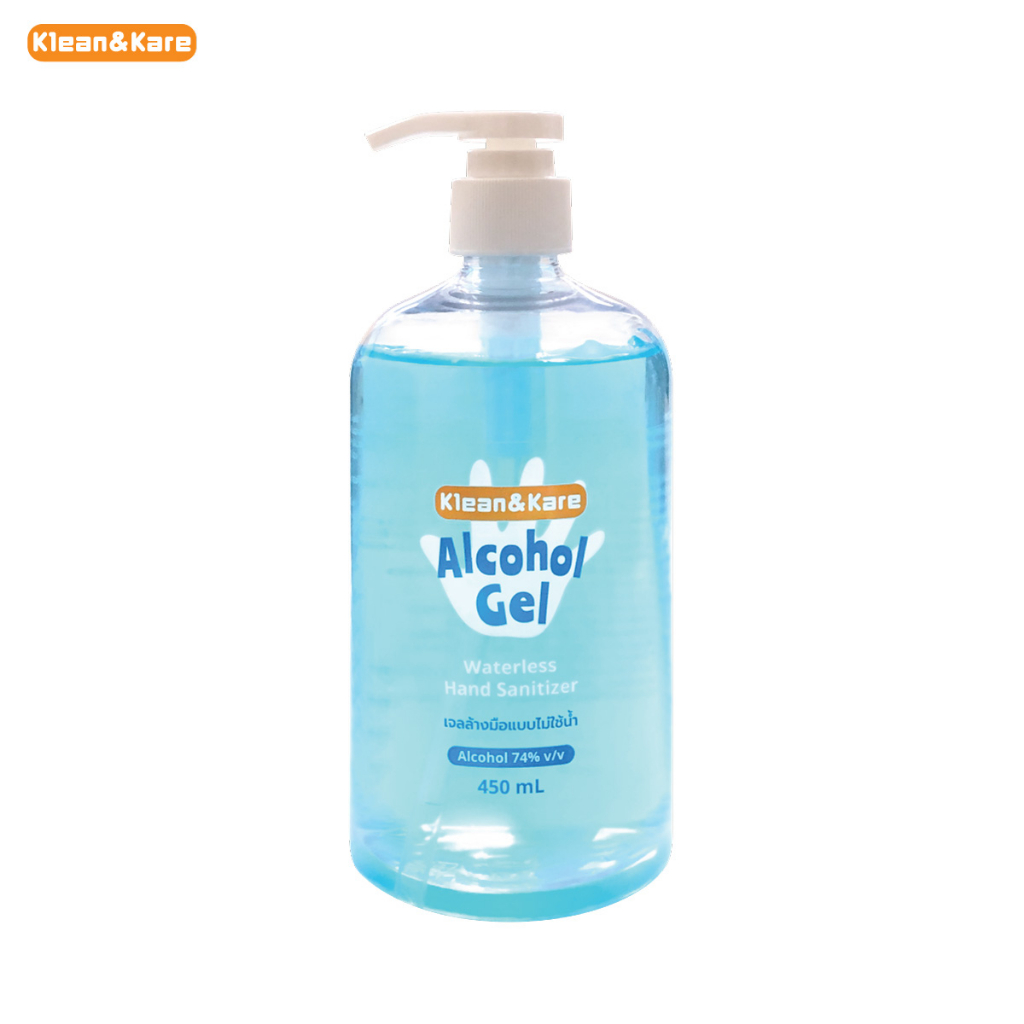 Klean and Kare Alcohol gel คลีนแอนด์แคร์ เจลล้างมือแอลกอฮอล์ 74% 450 ml ขวดปั๊ม ไม่ผสมน้ำหอม