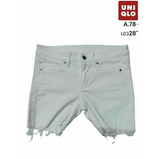 UNIQLO แท้ เอว28 "ขาสั้นลูกฟูกหญิง