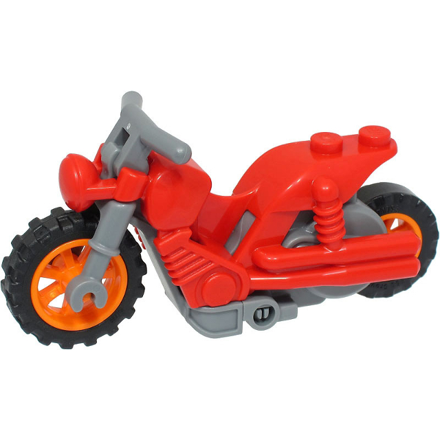 ชิ้นส่วนเลโก้ Lego Part Stuntz Flywheel Motorcycle Dual Exhaust Bike... Dark Bluish Gray Handlebars (75537c01) ราคา/ชิ้น