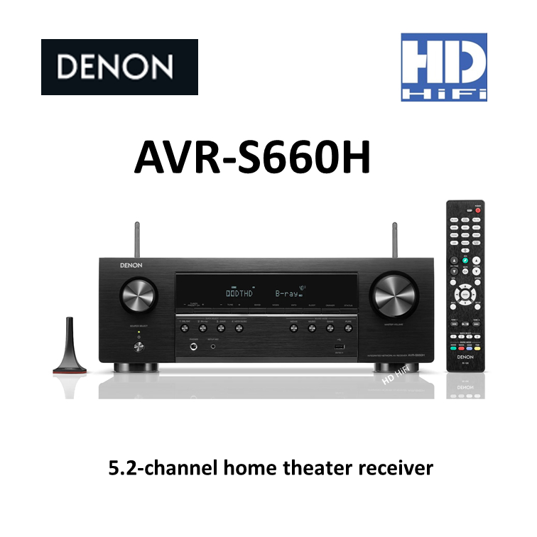 DENON AVR-S660H 5.2-channel home theater receiver