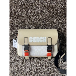 📮@2,350.-🏖🏖 SUMMER HOLYDAY SALE 9 %🏖🏖+🛒ส่งฟรี EMS🛒💯COACH TRACK CROSSBODY IN COLORBLOCK SIGNATURE CANVAS WITH COACH