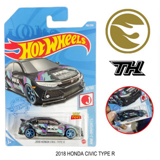 2018 HONDA CIVIC TYPE R ( SUPER TREASURE HUNT STH ) โมเดลรถเหล็ก Hot wheels ของแท้ โมเดลรถเหล็ก hotwheels