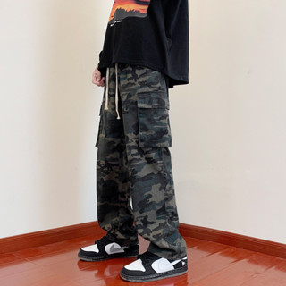 กางเกงแฟชั่น camo y2k pants กางเกงy2k สตรีท ฮิต กางเกงทหาร