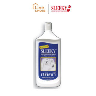 SLEEKY สลิคกี้ แชมพูบำรุงขนและผิวหนัง สำหรับสุนัขขนสีขาว 350 CC.