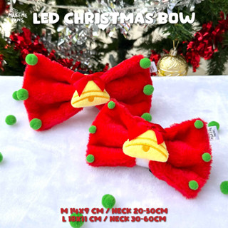 LED Christmas Bow 🎄🎀 โบว์คริสต์มาส สำหรับน้องหมา น้องแมว สุนัข Christmas Collection