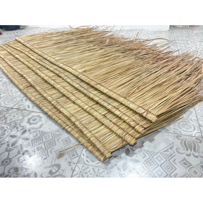หญ้าคา หญ้าแฝก ตับหญ้าคา มุงหลังคา ความยาว155 กว้าง40,-50cm มุงฟาร์มไก่ ฟาร์มเห็ด หรือรีสอร์ท แต่งคาเฟ่ - รูปที่ 6