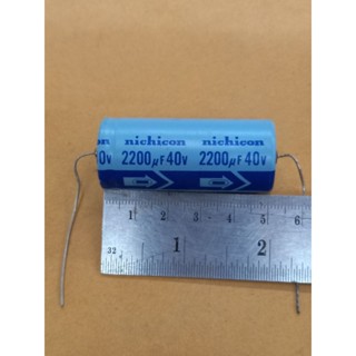 C.#หางหนู #2200 uf 40V #nichicon#คอนเดนเซอร์ #ซี