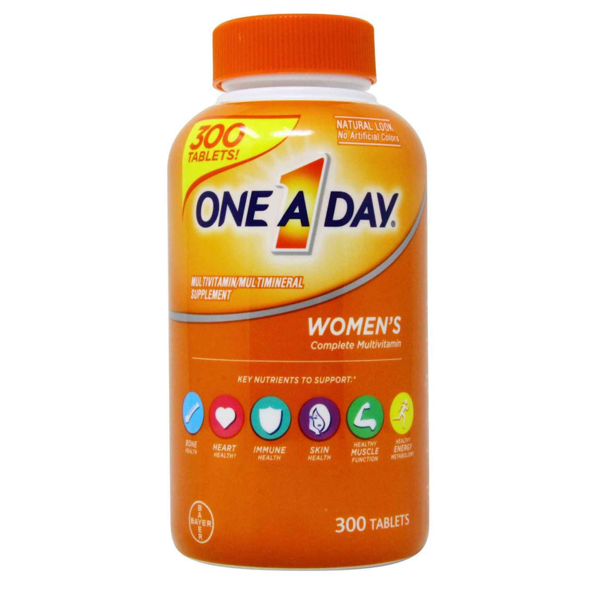 วิตามินรวมสำหรับผู้หญิง One A Day Women's Multivitamin, 300 Tablets