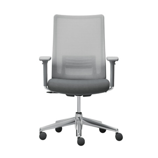 OKAMURA เก้าอี้รุ่น PORTONE CHAIR ALUMINUM BASE, GRAY FRAME, WITH 3D ARMREST