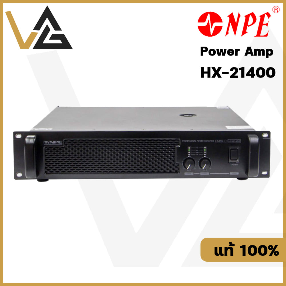 myNPE เพาเวอร์แอมป์ HX-21400 เครื่องขยายเสียง 2 ชาแนล แอมป์ขยายเสียง 800W Class AB เพาเวอร์ แอมป์ NPE power amplifier