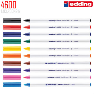 ปากกาเขียนผ้า EDDING 4600 (แพ็ค 10 ด้าม/สี)