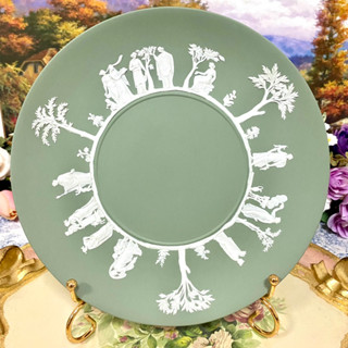 Wedgwood Jasperware Sage Green Plate จานขนาด 9.5 นิ้ว