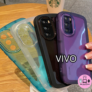 TPU กรณีโทรศัพท์สี เคสไอโฟน เคส For VIVO Y11 2019 Y20 Y12S Y15 Y17 Y30 Y15A Y93 Y91 Y19 Y5S Y11S Y33T แบบใส คสกันกระแท