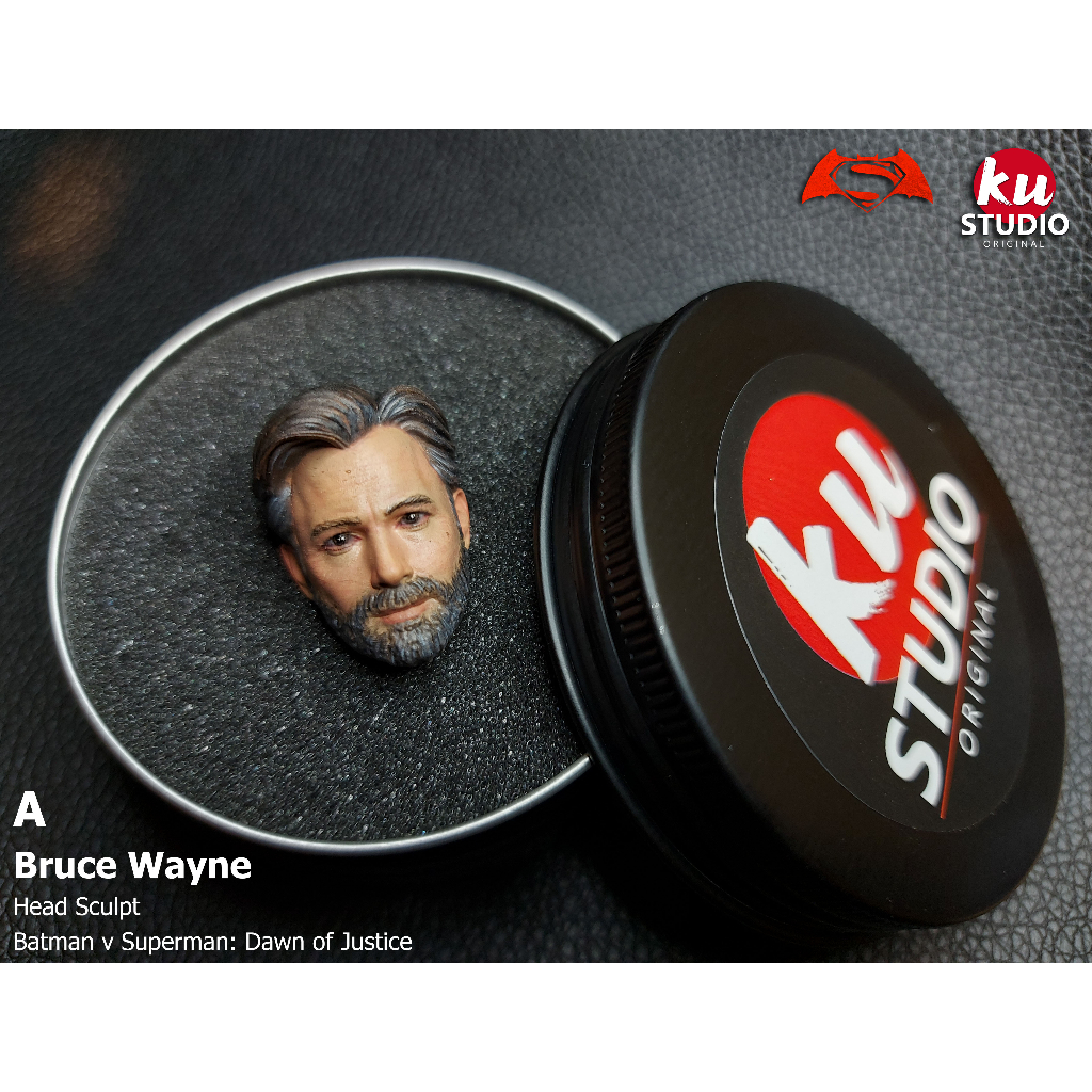 หัวเพ้นท์ A Batman Bruce Ben Head Sculpt