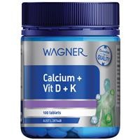 Wagner Calcium + Vitamin D + K 100 Tablets