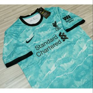 เสื้อฟุตบอล ลิเวอร์พูล น้ำทะเล Liverpool 2020/21 เกรด AAA