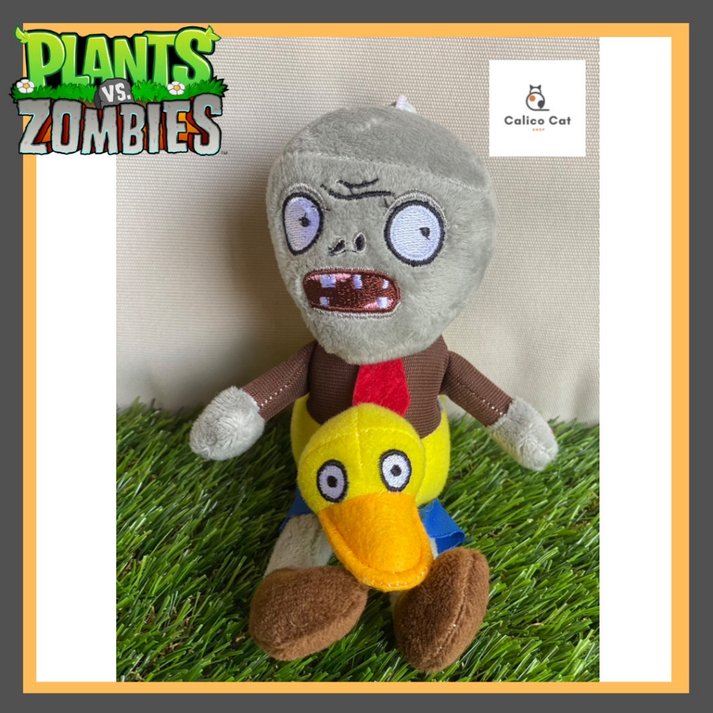 Plants vs Zombies ตุ๊กตา Zombies ผ้ากํามะหยี่ขนนิ่ม พวงกุญแจ