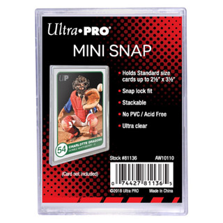 Ultra Pro Mini Snap กรอบอะคลิริคบนาดพอดีการ์ด