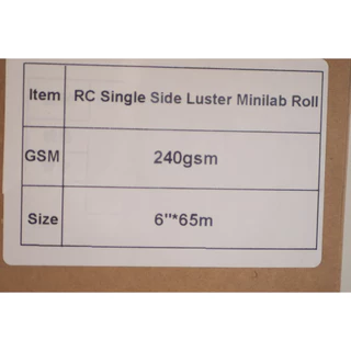 🎁paper Inkjet D700-D830-DX100- DE100- กระดาษเคลือบ RCกันน้ำ🏭ผิวด้าน LUSTER 3.5"5"-6"-8 "A4×30 เมตร ⭐️ Professional 100%