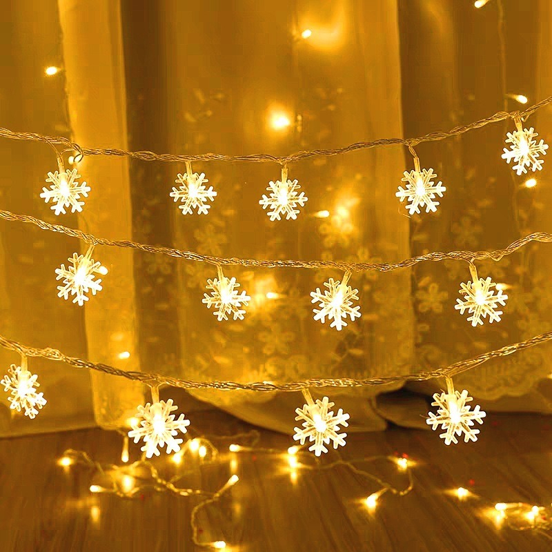 🔥สินค้าใหม่ พร้อมส่ง🔥 ไฟหิมะตกแต่ง ยาว 2 เมตร ตกแต่งวันเกิด ตกแต่งงานปาร์ตี้ ไฟประดับ (ไม่รวมแบตเตอรี่ AA)