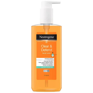 พร้อมส่ง ของแท้ Neutrogena Clear and Defend Facial Wash 200ml