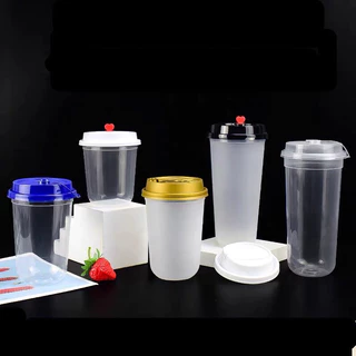*ยกลัง* 【500ใบ】เเก้วเเคปซูล แก้ว【ทรงU】 90mm 12oz 16oz 22oz พร้อมฝา