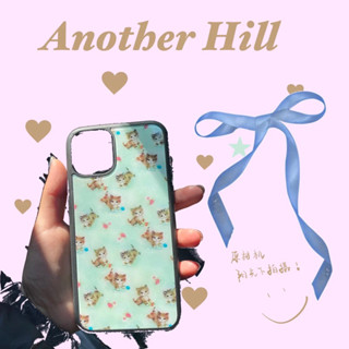 aesthetic 90s hard phone case เคสไอโฟนแบบแข็งสกรีนลายน้องแมว ผู้หญิงสีชมพู