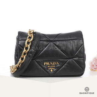 PRADA PATCHWORK 1BD328 10 BLACK NAPPA GHW