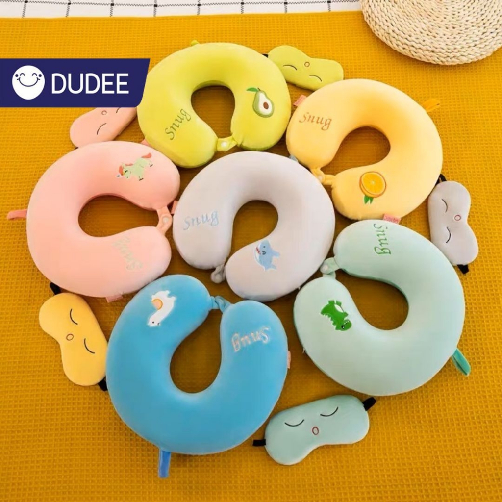 DUDEE หมอนรองคอ ลายการ์ตูนน่ารัก มีหลายลายให้เลือก