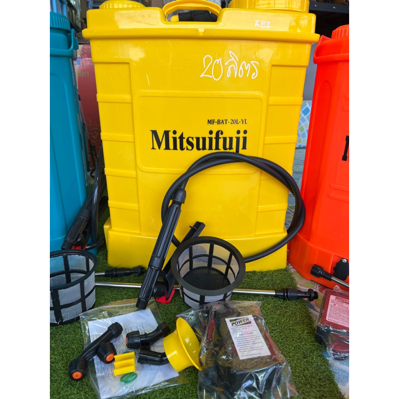 ถังพ่นยา เครื่องพ่นยา แบบแบตเตอรี่ 16 ลิตร 20ลิตร mitsupower mitsuifuji ถังPVCหนา สีไม่ซีด แบตทน อึด อย่างดี แบบแบต - รูปที่ 3