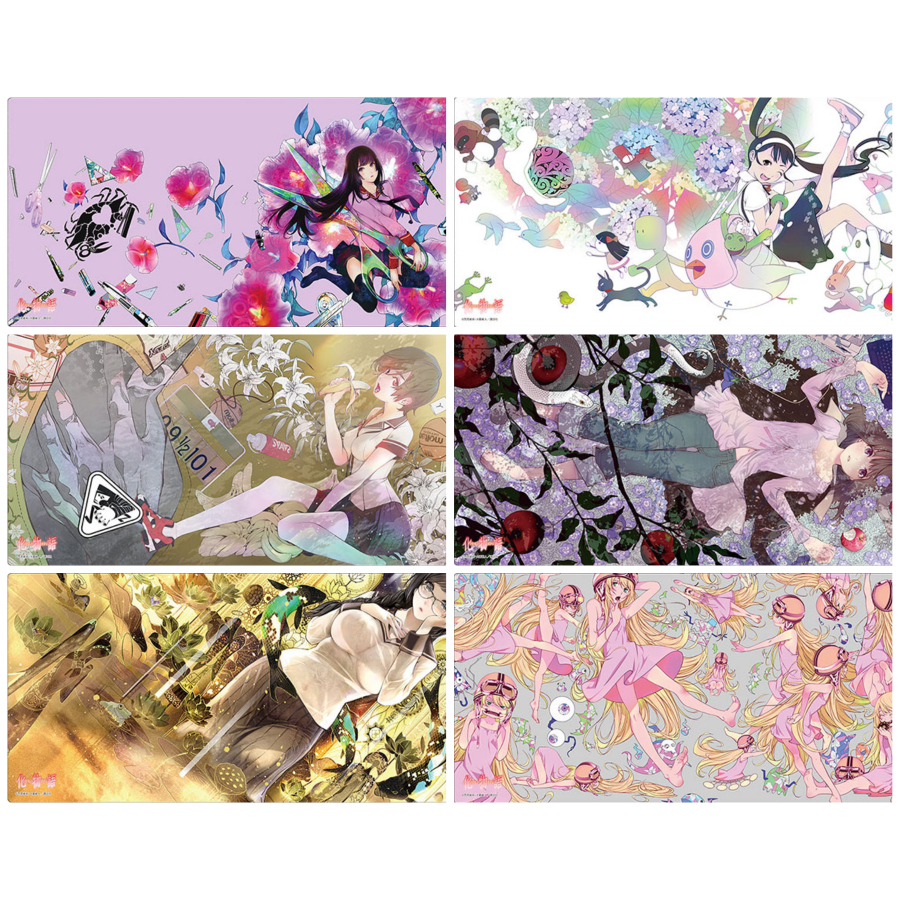 Bushiroad Rubber Mat Collection V2 Bakemonogatari : Hitagi, Mayoi, Kanbaru, Nadeko, Tsubasa, Shinobu