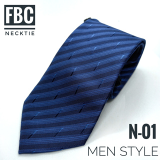 N-01 เนคไทแบบซิป สีกรม ไม่ต้องผูก ดีไซน์ทันสมัย เหมาะกับทุกโอกาส Men Zipper Tie Lazy Ties Fashion (FBC BRAND)