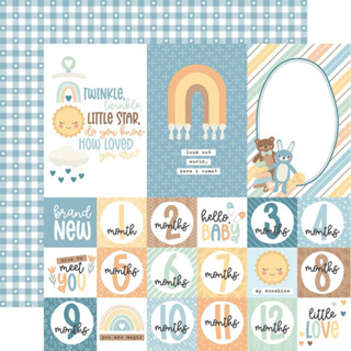 Our Baby Boy Double-Sided Cardstock 12"X12" :  OBB302 6 793888139398 Multi Journaling Cards