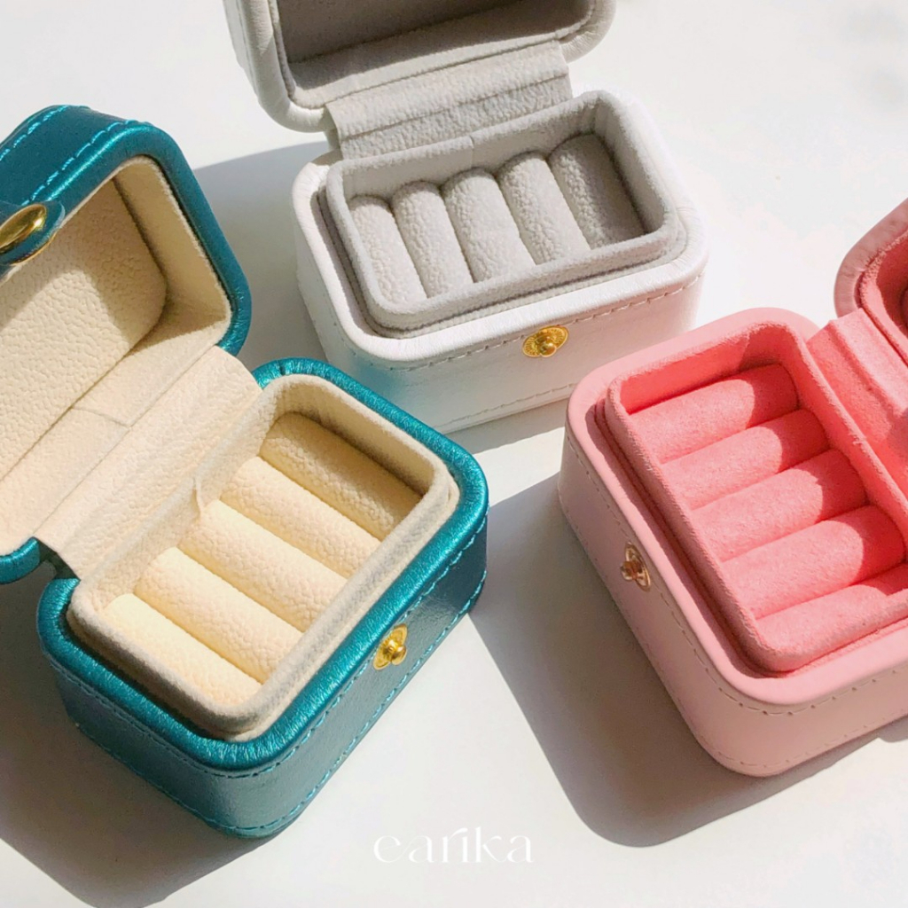 earika.earrings - pocket jewelry box กล่องเครื่องประดับมินิทรงสีเหลี่ยม (มีให้เลือก 3 สี)