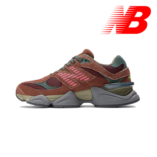 New Balance NB 9060 "Burgundy" Shock-absorbing Non-slip wear-resistant Low-Top Athleisure Shoes in wine red