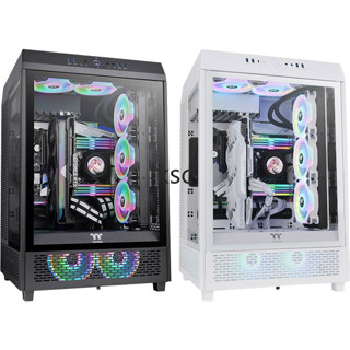 CASE เคส THERMALTAKE THE TOWER 500 BLACK /THE TOWER 500 SNOW #The Tower 500 Mid Tower Chassis Black/white