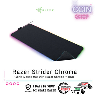 ส่งฟรี ของแท้💯 แผ่นรองเมาส์ Razer Strider Chroma Hybrid Mouse Mat with Razer Chroma™ RGB