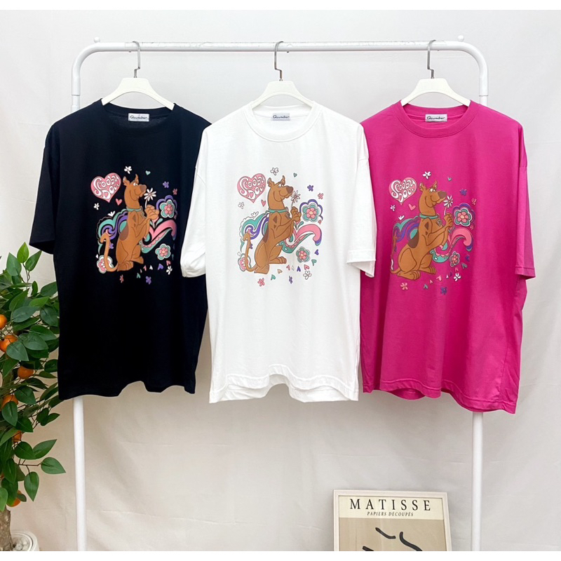 ลดราคา‼️sale‼️ 💟Qcumber💟เสื้อโอเวอร์ไซส์ลายสกูปบี้ดู (พร้อมส่ง)