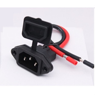 ปลั๊ก 3 ขา ตัวผู้ สำหรับทำขั้วแบต ขั้วชาร์จ มอไซค์ไฟฟ้า ฝาปิ…