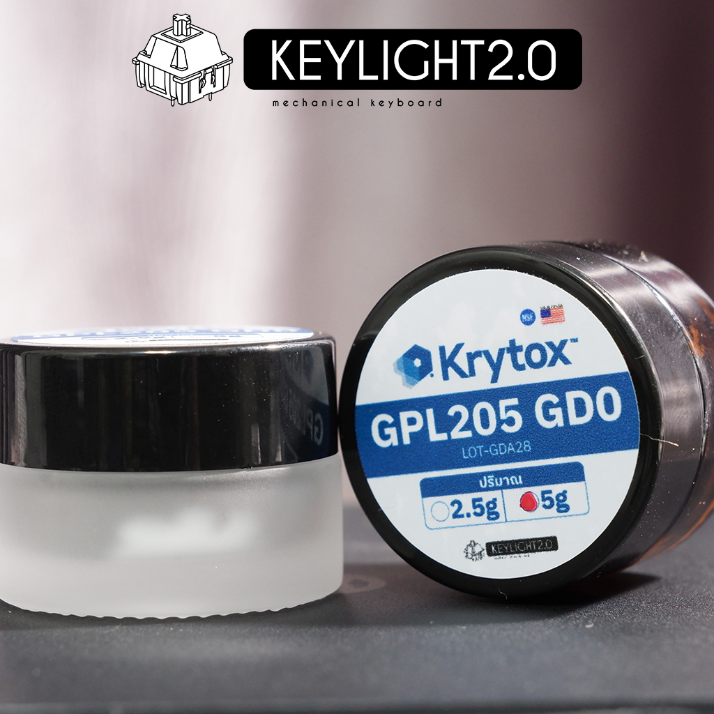 (แถมพู่กัน) Krytox GPL205GD0 / GPL105 / XHT-BDZ / GPL205G2 น้ำยาลูปสวิตช์คีย์บอร์ด
