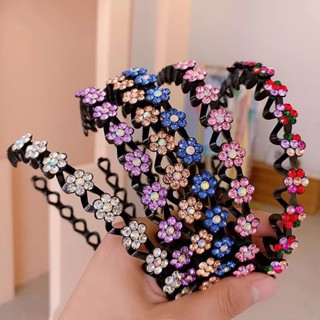 💥พร้อมส่งจากไทย💥ที่คาดผมเกลียว ที่คาดผมลายดอกไม้ ที่คาดผมประดับดอกไม้ ที่คาดผมสไตล์เกาหลี สีสวย ตรงปกแน่นอน