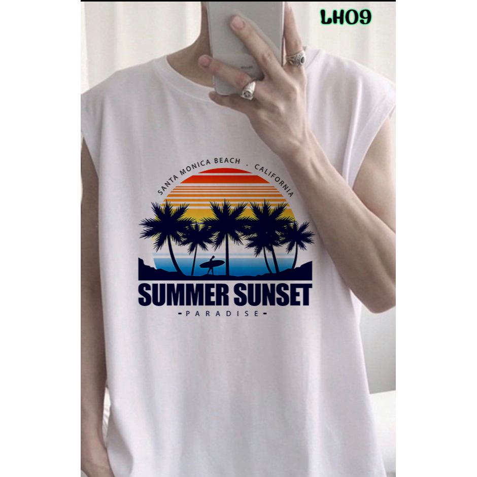 เสื้อยืด แขนกุด ผู้ชาย ใส่เที่ยว สวมใส่สบาย ผ้าcotton ผสม TC สั่งทอพิเศษ สินค้าพร้อมส่ง️ ผลิตในไทย ส่งไวมาก️️