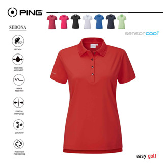 PING SEDONA POLO PING WOMENS POLO เสื้อกอล์ฟผู้หญิง เสื้อกีฬากอล์ฟผู้หญิง เสื้อกีฬาผู้หญิง