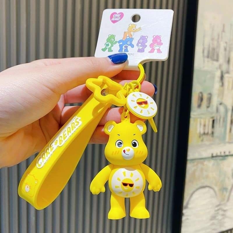 พวงกุญแจ แคร์แบร์ ลิขสิทธิ์แท้ 100% ลาย Funshine Bear สีเหลือง Care Bears Keychain