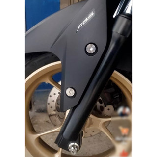 น๊อตยึดบังโคลน N-max,X-max,ทุกปีAerox จี้ลายแบน หัวโต เต็มเบ…