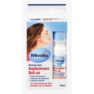 ลูกกลิ้งแก้ปวดหัว ไมเกรน Mivolis Kopfschmerz Roll-on 15ml จากเยอรมัน (EXP 01/2025)