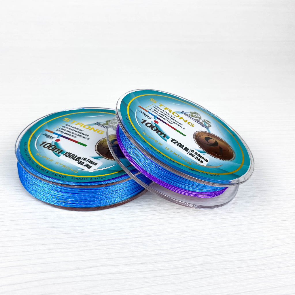 สาย PE ถัก 9 Benmingo Strong 9X สีมัลติ (สลับสี) ความยาว 100 เมตร ราคา ถูกที่สุด ดีลบีเคเค แกลเลอรีภาพที่ 5