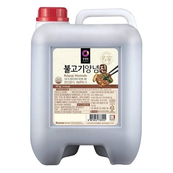ซอสเนื้อบลูโกกิ korean bulgogi for beef sauce 10kg brand chungjeongwon 대상 청정원 소불고기양념 from Korea