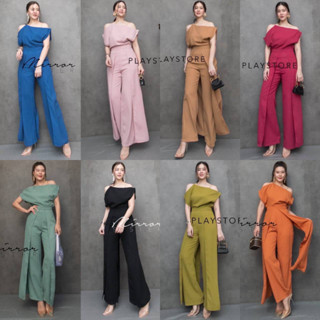 🔖ป้าย MirrorSister ชุดเซ็ท เสื้อ+กางเกง เก๋ๆ ทรงสวย หรู เป๊ะ ปัง SET oF WaCHaCha ชุดออกงาน Set ไปงาน สายเดี่ยวโซ่ทอง สวย