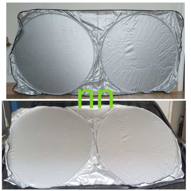 ม่านบังแดดสปิงหน้ารถยนต์ ชินเวอร์ ใหญ่ หนา อย่างดี ขนาด150×73cm